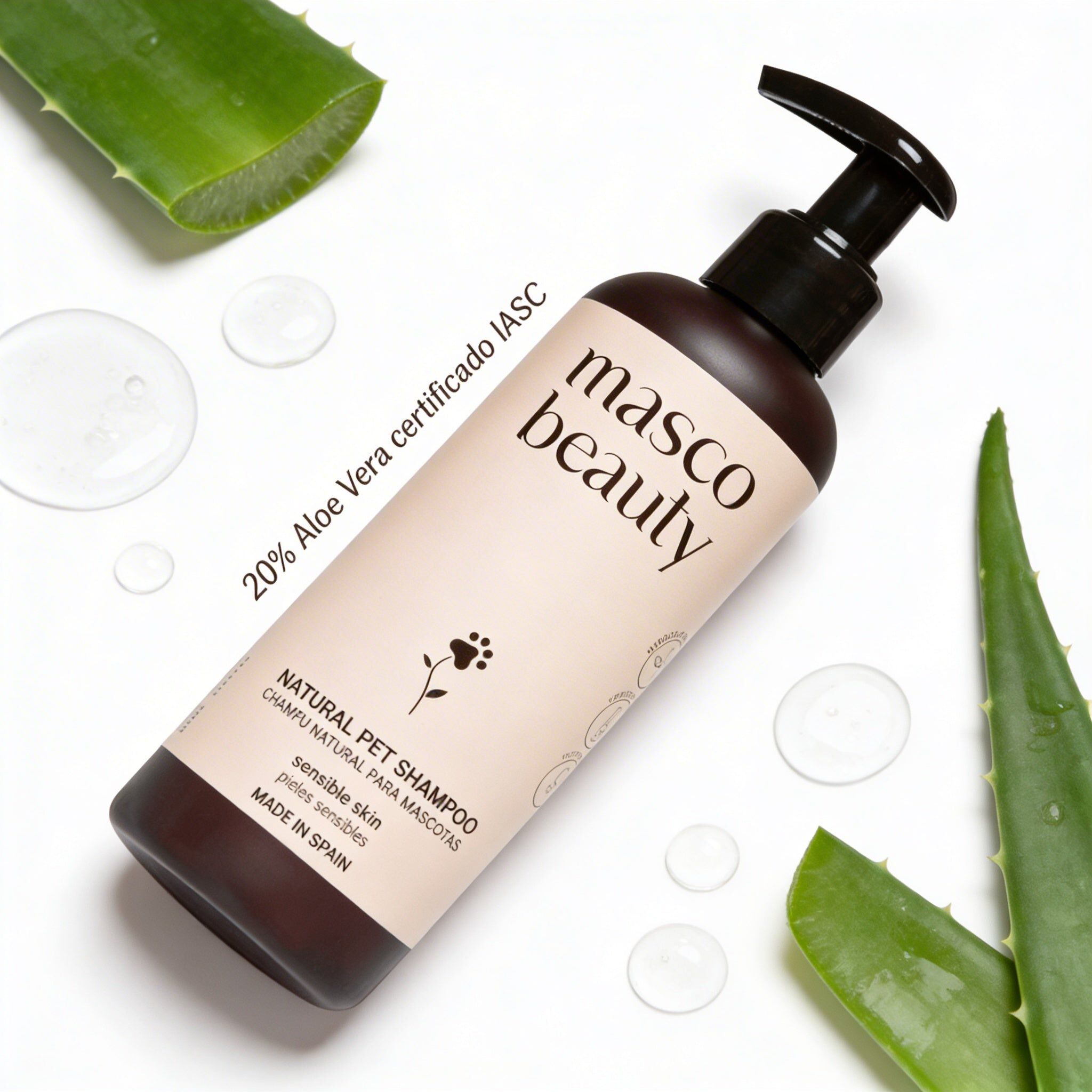 Champ&uacute; Natural Detox para perros piel sensible &mdash; Aloe Vera certificado 20% IASC | Hecho en Espa&ntilde;a, , large Imagen numero 4