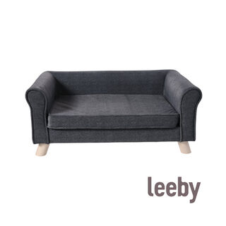 Leeby sofá negro para perros