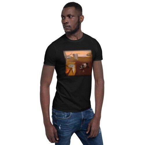 Mascochula camiseta hombre mola dalí personalizada con tu mascota negra thumbnail