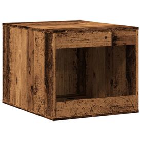 vidaXL Mueble arenero de gatos madera ingenier&iacute;a envejecida 47x59x42cm