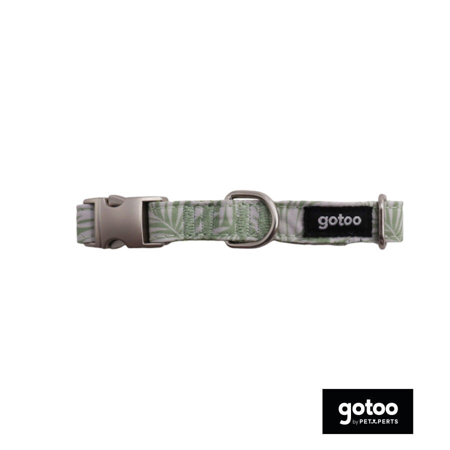 Collar estampado de hojas para perros thumbnail