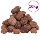 vidaXL Rocas volcánicas rojas 10 kg 3-5 cm, , large image number null