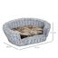 PawHut cama de mimbre gris para perros, , large indicador imagen numero 3