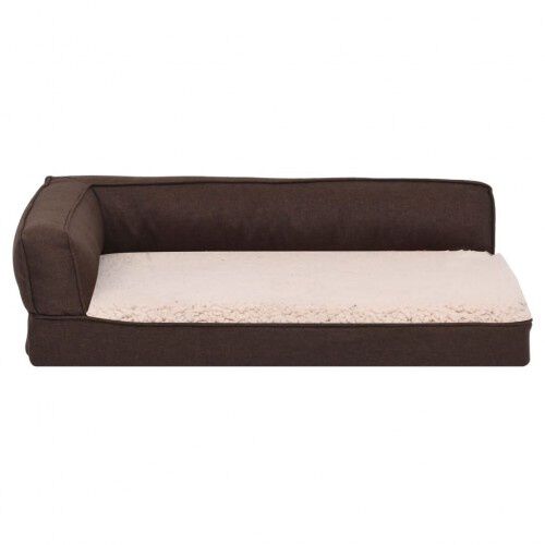 Vidaxl colch&oacute;n - sof&aacute; marr&oacute;n para perros, , large Imagen numero 4