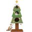 COSTWAY &Aacute;rbol de Navidad para Gatos, 162 cm Torre para Gatos Navide&ntilde;o con 3 Condominios, Rascador de Sisal, Bolas Colgantes, Adorno de Estrella, Funda de Felpa Teddy Extra&iacute;ble, &Aacute;rbol Rascador Gato, , large indicador imagen numero 1