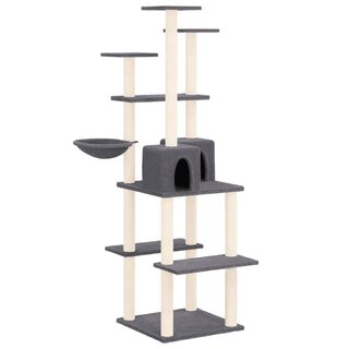 VidaXL Castillo Rascador color gris para gatos