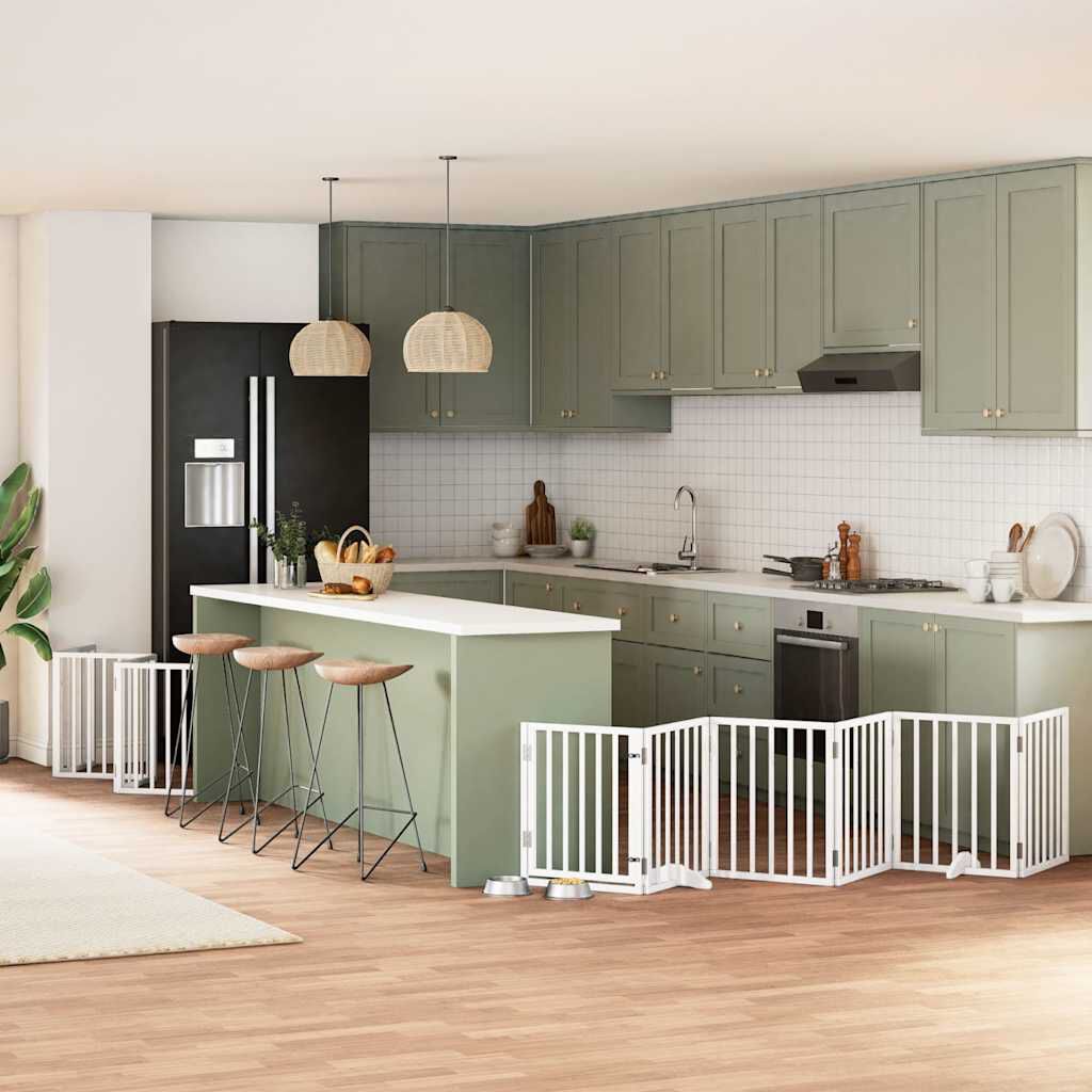 Vidaxl Puerta para Perros Plegable Paneles Puerta para Mascotas Madera de &Aacute;lamo, , large Imagen numero 7