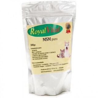 Suplemento nutricional para perros y gatos MSM puro Royal Vital con azufre natural