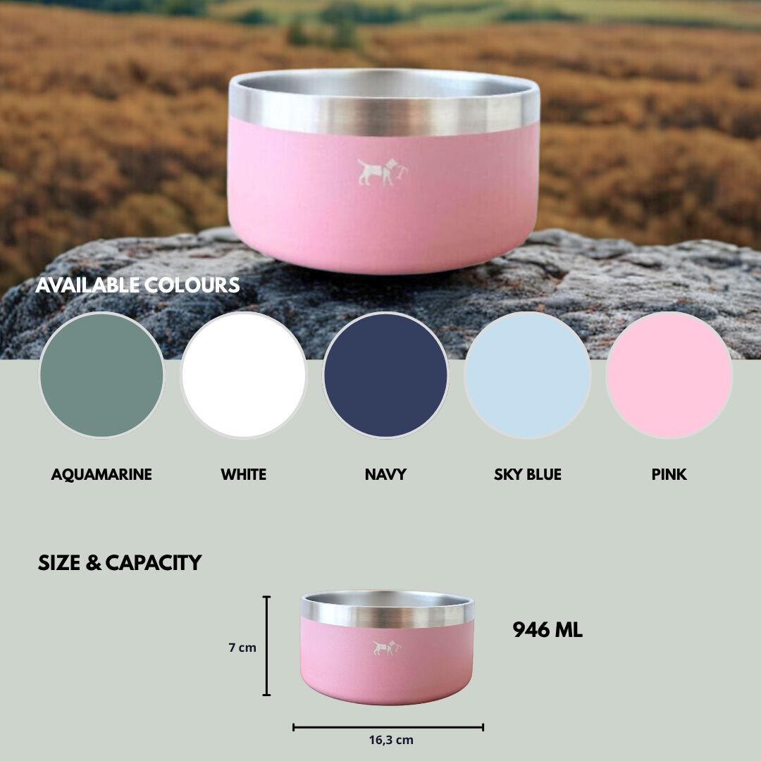 Comedero de acero inoxidable para Perros y Gatos | Acero inoxidable 304, Antideslizante, 946 ml y Varios Colores - La Casa de Turr&oacute;n, , large Imagen numero 5