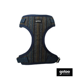 Gotoo Arnés tipo camiseta Tweed azul para perros