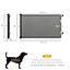 PawHut Puerta de Seguridad para Perros y Gatos Extensible 0-150 cm Puerta Retr&aacute;ctil para Mascotas Barrera para Escaleras y Pasillos Aleaci&oacute;n de Aluminio 165x10,7x85 cm Negro, , large indicador imagen numero 3