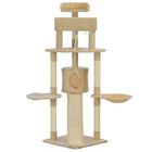 Rascador con postes de sisal para gatos color Beige, , large image number null
