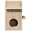 vidaXL Casa para gatos madera maciza pino 43x43x60 cm, , large indicador imagen numero 4