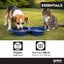 Gotoo Comedero Port&aacute;til Doble de Silicona Azul para perros y gatos, , large indicador imagen numero 5