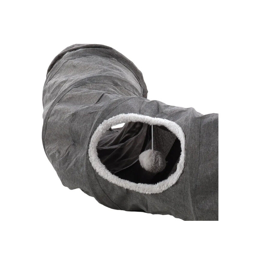 Flamingo Gotar Túnel con Cojín Gris para gatos thumbnail