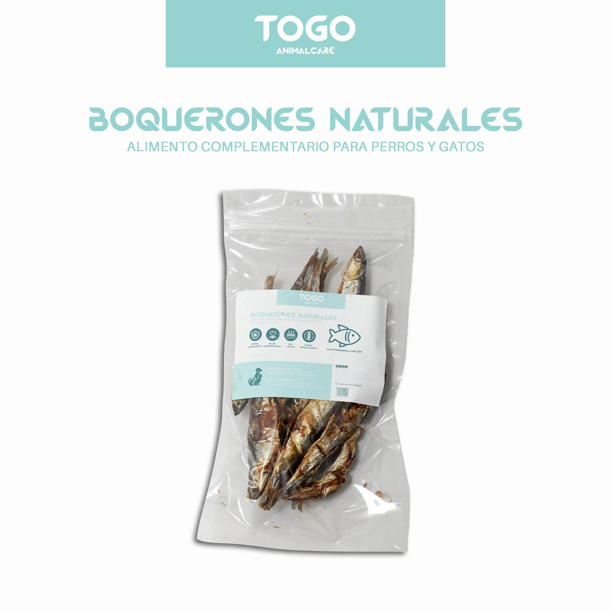 Togo Animal Care Boquerones Deshidratados | Snacks Naturales, , large Imagen numero 2