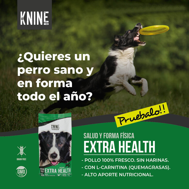 Comida para perros KNINE Extra Health, pollo, grain free 12 kg., , large image number null