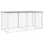 vidaXL Gallinero con techo acero galvanizado gris claro 1003x98x90 cm, , large indicador imagen numero 13