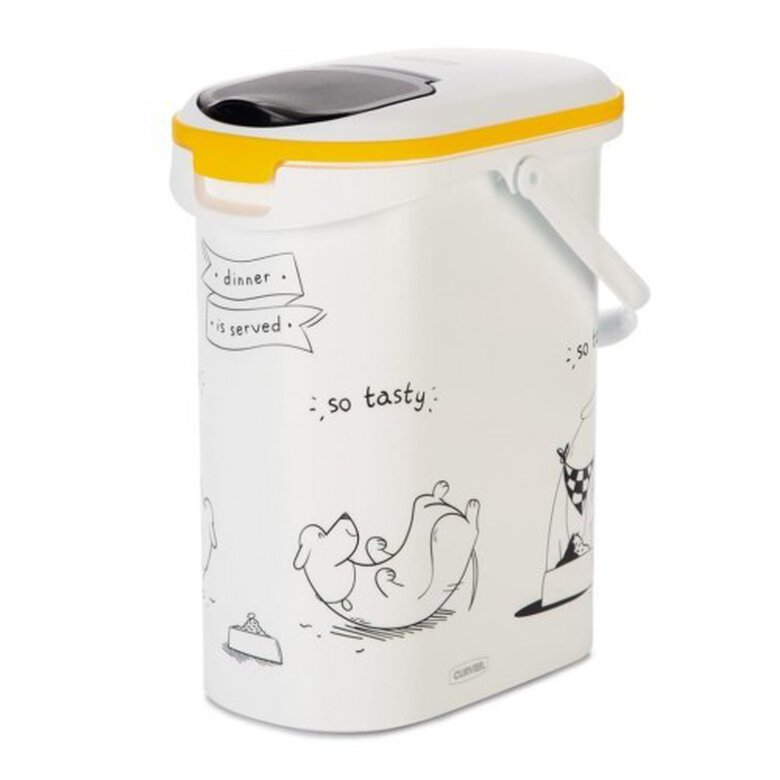 Almacenamiento de comida con dibujos de perros color Blanco, , large image number null