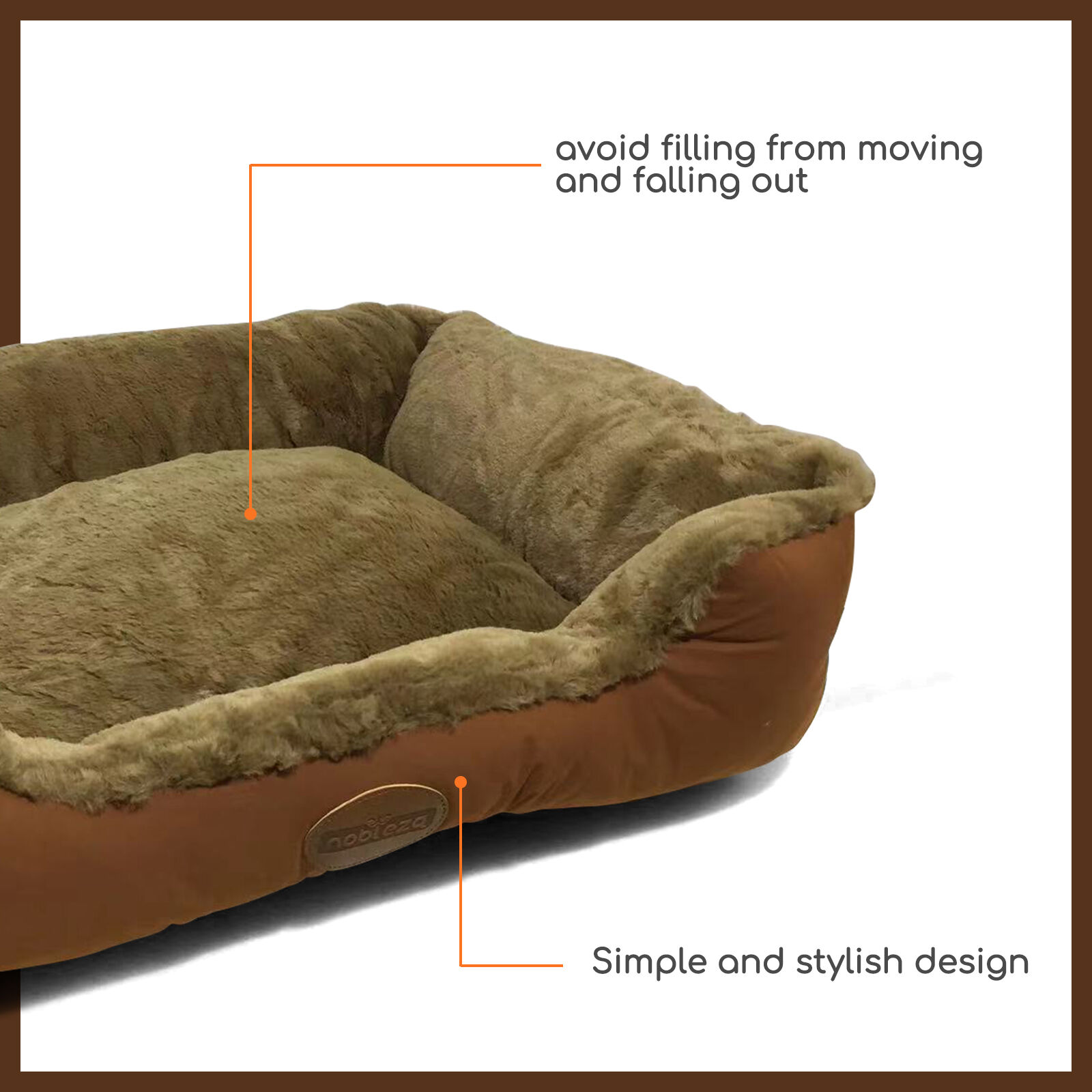 Nobleza Cama Perros, Sof&aacute; para Perro y Gato, Cesta Comoda para Perros, Coj&iacute;n de Mascotas,, , large Imagen numero 5