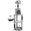COSTWAY Rascador para Gatos de 144 cm, Árbol Rascador para Gatos de 5 Niveles con 3 Postes de Sisal para Rascar y Tablero, Condominio, Plataformas, Hamaca, Cama, Árbol de Actividades para Gatitos, , large indicador imagen numero 1