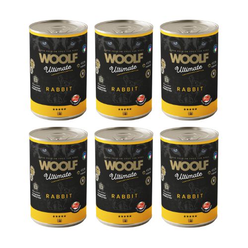 Woolf Ultimate Bandeja Latas paté de conejo para perro thumbnail