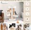 COSTWAY 87cm Árbol de Madera Maciza para Gatos, Torre para Gatos con Postes de Sisal de Yute, Plataformas, Hamaca, Cuerda de Sisal Colgante, Centro de Actividades de 3 Niveles para Gatos, , large indicador imagen numero 4