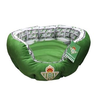 Cama futbolera estadio del Betis para perros color Verde