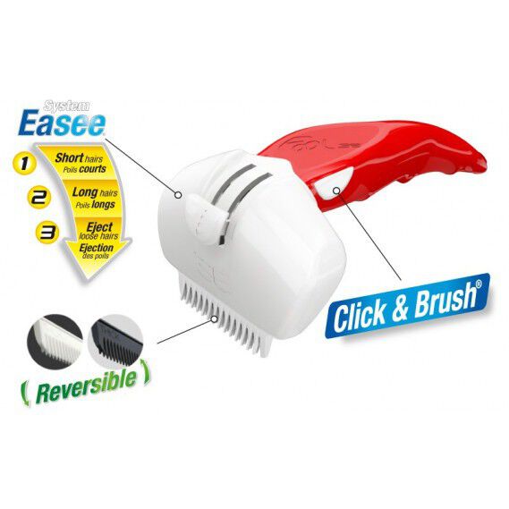 Cepillo para perros FoOlee Easee multiposición color Rojo thumbnail