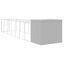 vidaXL Caseta perro corral acero galvanizado gris claro 214x1069x181cm, , large indicador imagen numero 30
