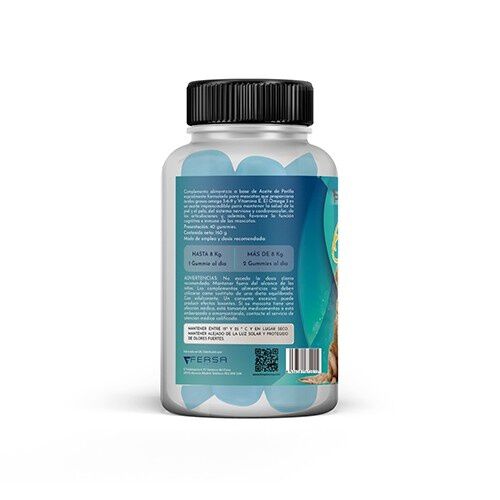 Pet line omega 3 suplemento para pelo sano, fuerte y brillante para mascotas, , large Imagen numero 2