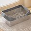 FreshPaw Arenero Grande de Acero Inoxidable para Gatos 70 &times; 50 &times; 29,5 cm, Bandeja Higi&eacute;nica Antisalpicaduras para Gatos Grandes, con Pala y Arena de Tofu FUKUMARU 2,7 kg de Regalo, , large indicador imagen numero 3