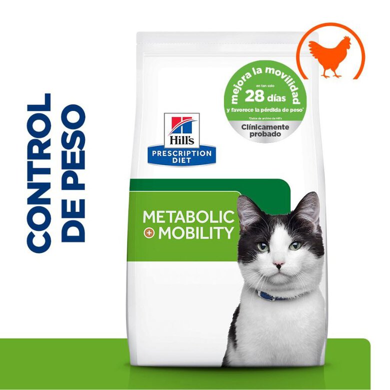 8 kg Hill's Prescription Diet Metabolic + Mobility Pollo Pienso para gatos