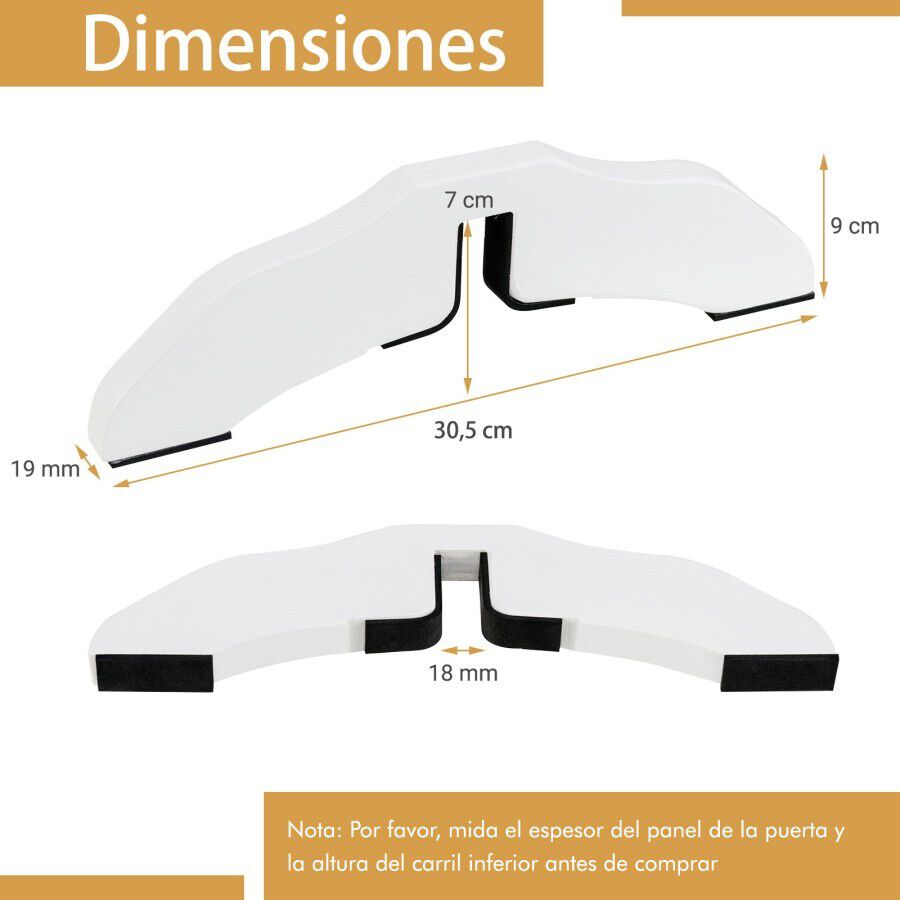 COSTWAY 2 Pies de Soporte para Cerca para Mascotas Pies de Soporte para Extra Estabilidad Set de 2 Color Blanco, , large Imagen numero 5
