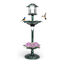 COSTWAY Comedero Pájaros Exterior con 2 Luces LED Solares, Bebedero Pájaros Decorativo con Macetero de Flores, Comedero y Soporte Rellenable, Alimentador para Aves de PP para Jardín (Verde Cobre), , large indicador imagen numero 1