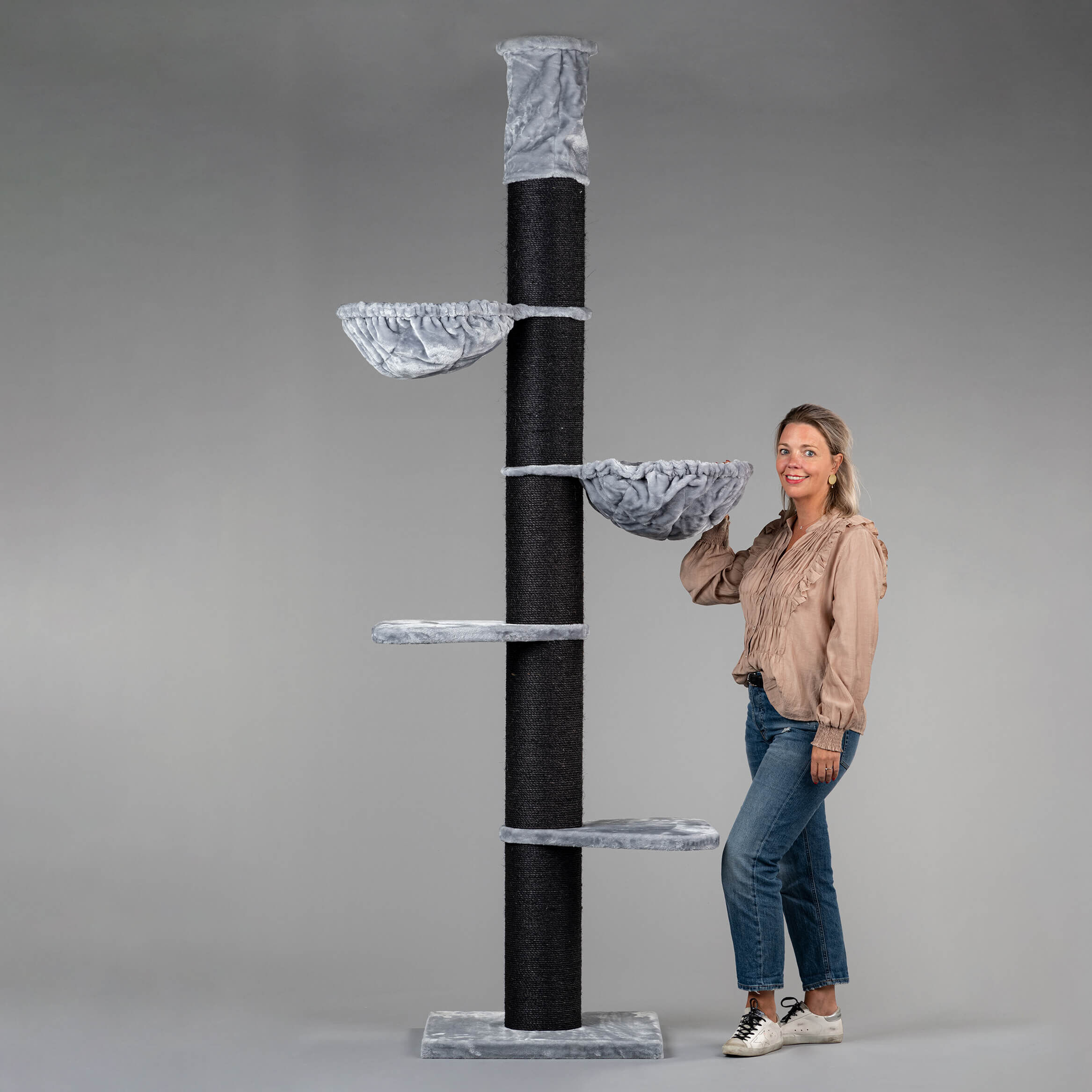 Rascador Maine Coon Tower para gatos color Light Grey, , large Imagen numero 5