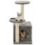 VidaXL Rascador con poste de sisal para gatos color Gris, , large indicador imagen numero 1
