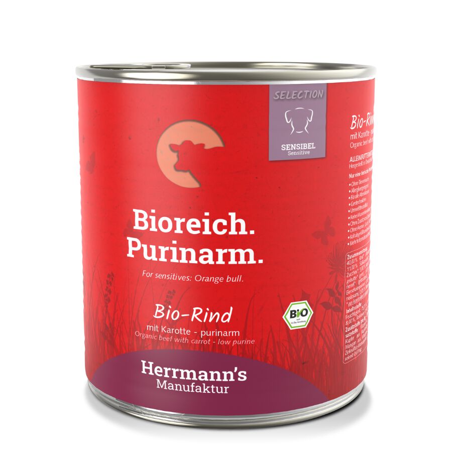 Selecci&oacute;n Sensibel Bio Ternera con Zanahorias - bajo en purinas 12 x 400g, , large Imagen numero 2