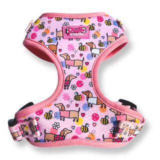 Puppies & Pom Poms Bee Happy Dachshunds Arnés para perros