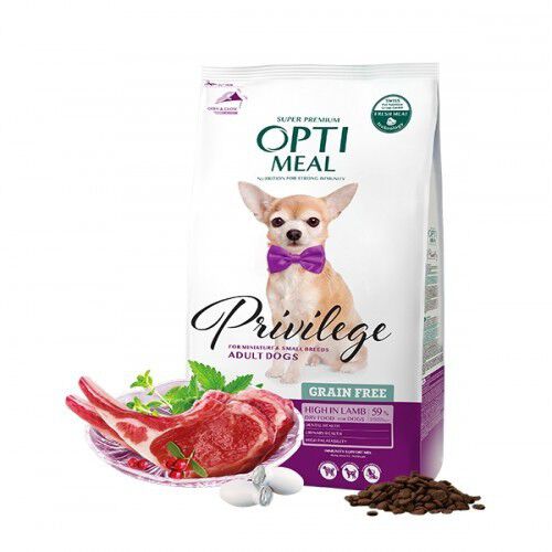 Optimeal sin cereales pienso seco para perros de razas peque&ntilde;as y mini Cordero, , large Imagen numero 1