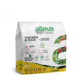 Alleva Holistic Gatitos con Pollo & Pato + Aloe Vera + Gingsen - Alleva - (10 Kg)