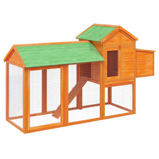 VidaXL Gallinero madera pino maciza