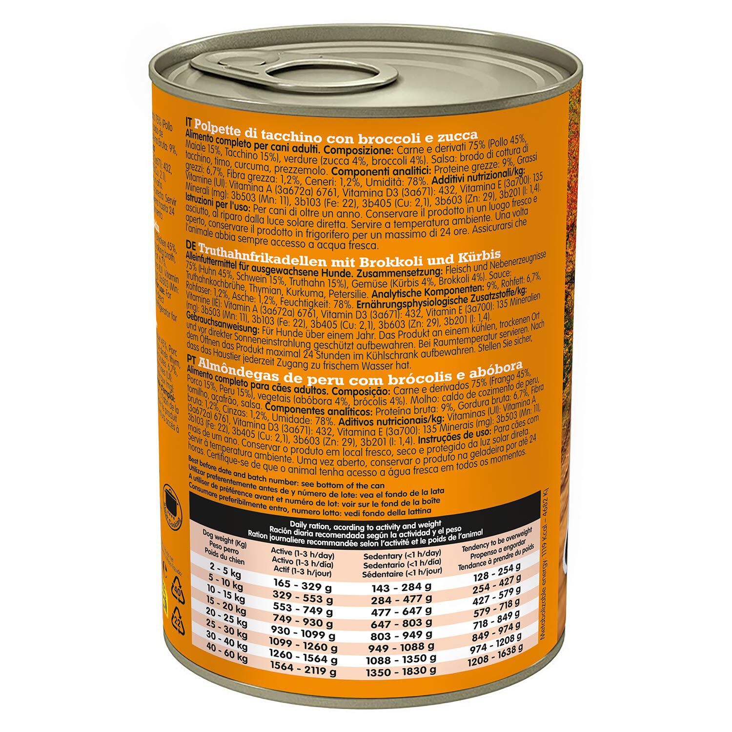 PACK 6 unidades - Fresh Turkey Meatballs - Alb&oacute;ndigas con pavo, br&oacute;coli y calabaza - 400g, , large Imagen numero 5