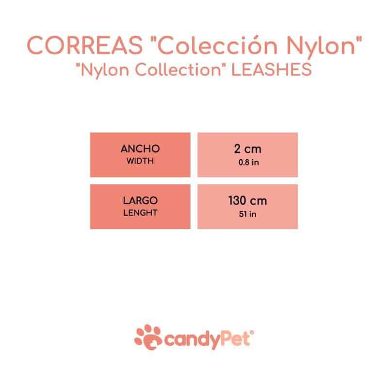 candyPet Correa Nylon - 130 cm largo - Asa suave de neopreno, C&oacute;moda y resistente - GIRAFFE, , large Imagen numero 5