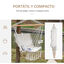 Outsunny Silla Colgante Blanco, , large indicador imagen numero 4
