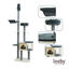 Leeby Cloud Collectión torre rascador de techo con cama y juguete para gatos, , large indicador imagen numero 5