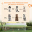 PawHut Perrera Jaula de Exterior para Perros Parque para Perros con 1 Puerta Marco de Acero Toldo Impermeable y Anti-UV 600x230x230 cm Plata, , large indicador imagen numero 4