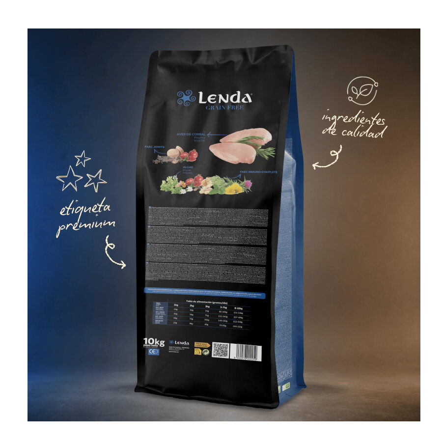 2 Kg Lenda Grain Free Pavo y Pato pienso para perros, , large Imagen numero 3