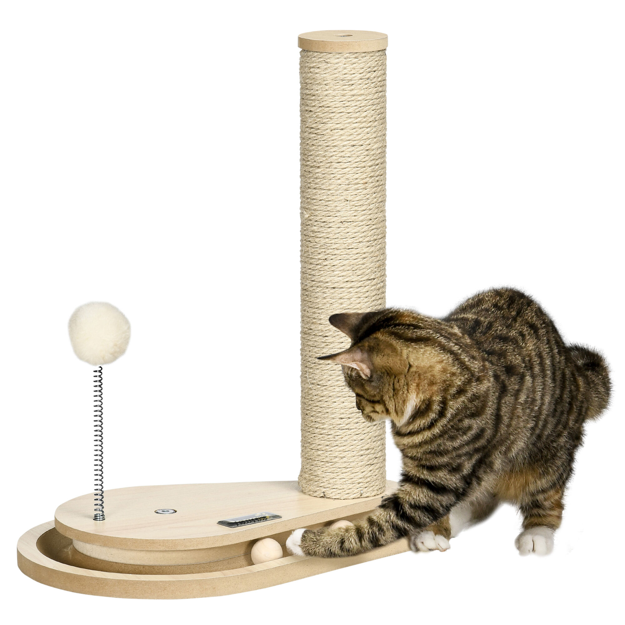 PawHut &Aacute;rbol para Gatos Roble, , large Imagen numero 1