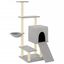 vidaXL Rascador para gatos con postes de sisal gris claro 130,5 cm, , large indicador imagen numero 1